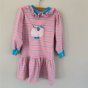 Buster Brown Pink and Blue Striped dress